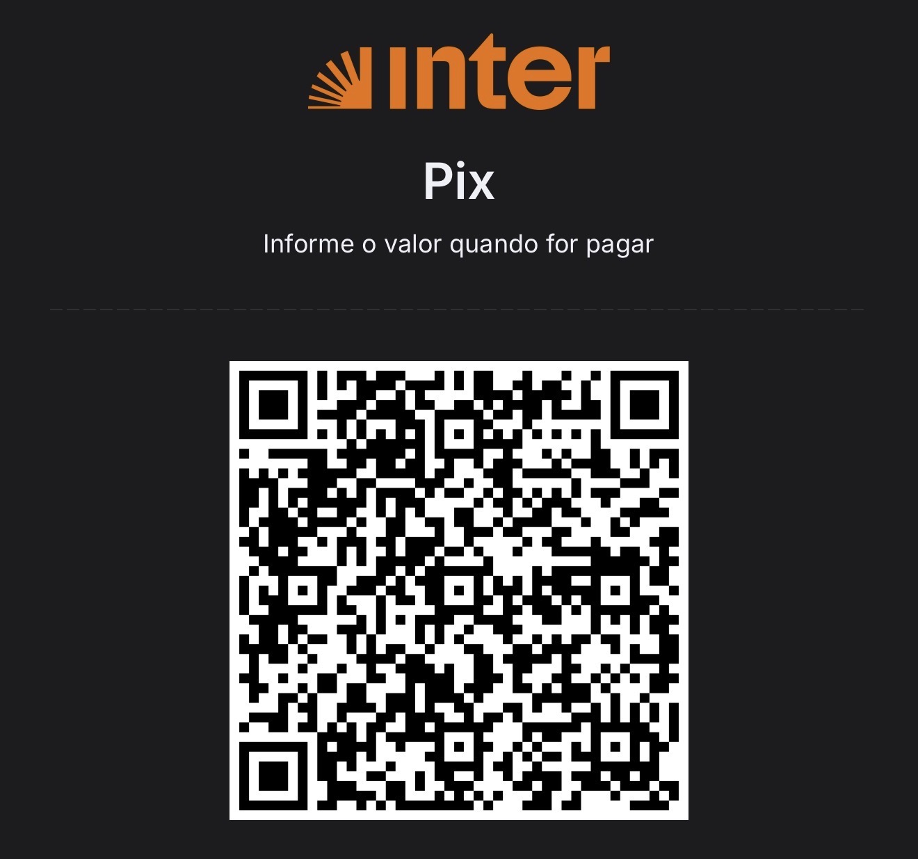 QR Code Pix para apoiar a Calculadora Militar